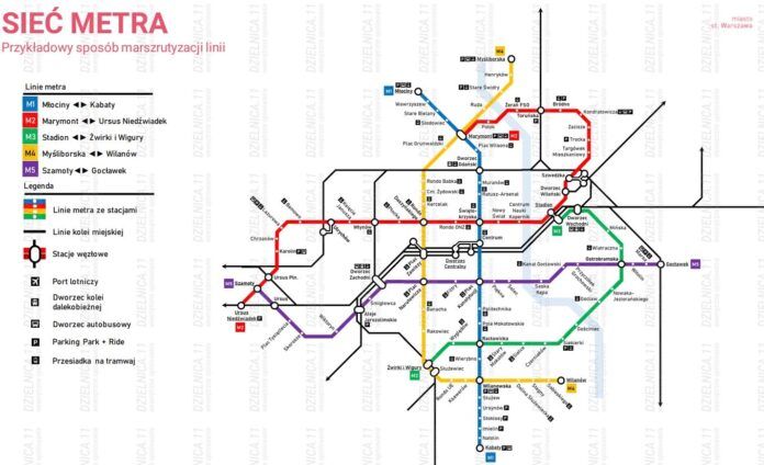 Projekt kolejnych linii metra